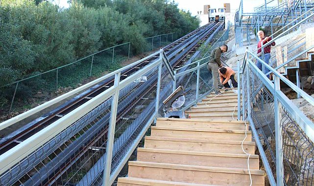 Manavgat Türkbeleni mesire alanına merdiven yapımı