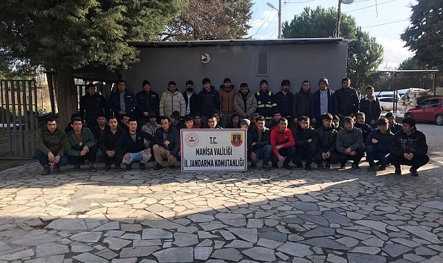 Manisa'da kaçak çalıştırılan 34 göçmen yakalandı