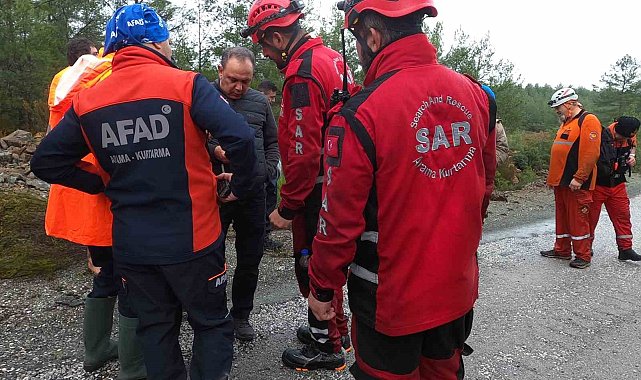 Marmaris Balan Dağı'nda kaybolan şahıs için aramalar havadan ve karadan devam ediyor