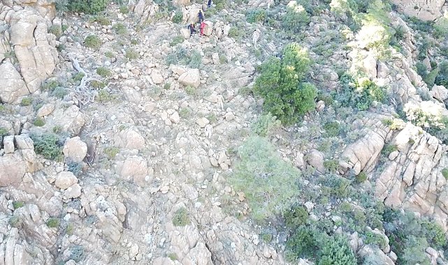 Marmaris'te çıntar toplarken dağda kaybolan adamdan bir iz bulundu