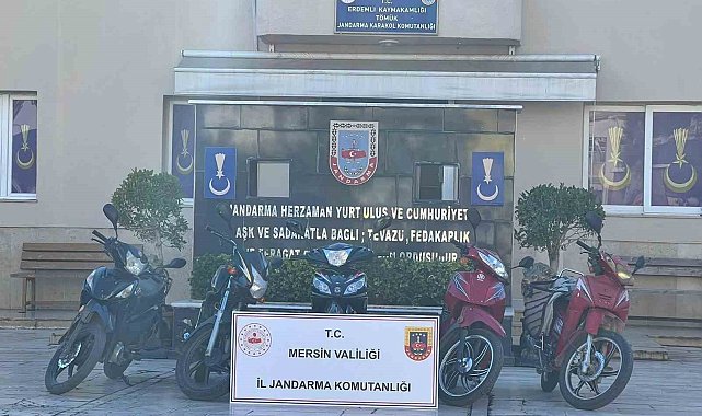 Mersin Erdemli&#039;de motosiklet hırsızı yakalanıp tutuklandı