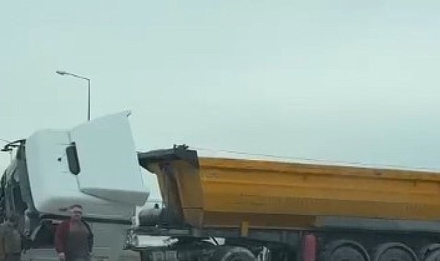 Mersin otobanında kamyon kazası: 1 ölü, 1 yaralı