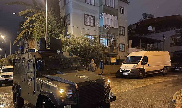 Mersin'de 430 polisle 54 torbacıya şafak operasyonu