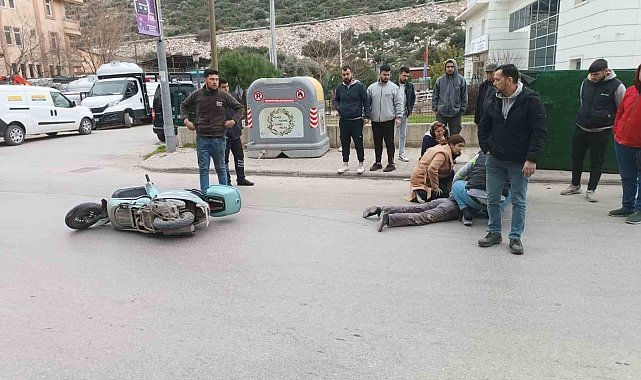 Milas'ta motosiklet kazası: 1 yaralı