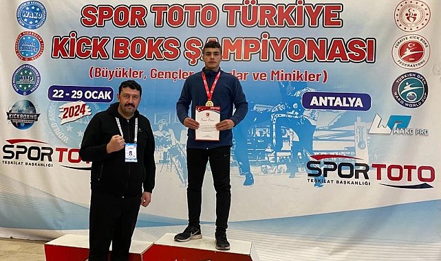 Milaslı sporcu Donka, Kickboks'ta Türkiye Şampiyonu oldu