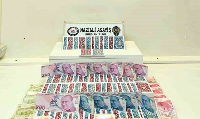 Nazilli'de kıraathaneye kumar baskını
