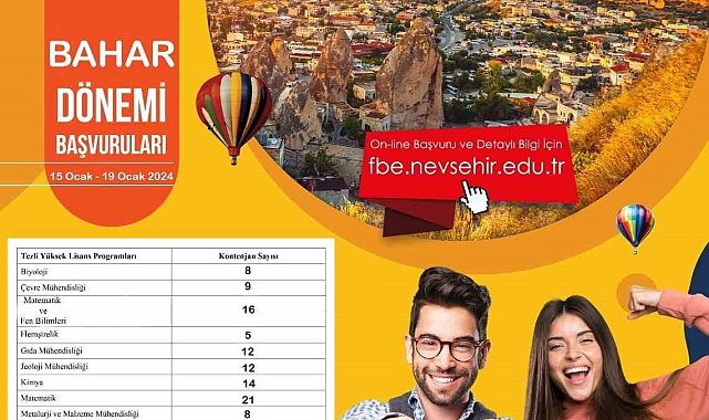 NEVÜ Fen Bilimleri Enstitüsü 193 Doktora ve Yüksek Lisans Öğrencisi Alacak