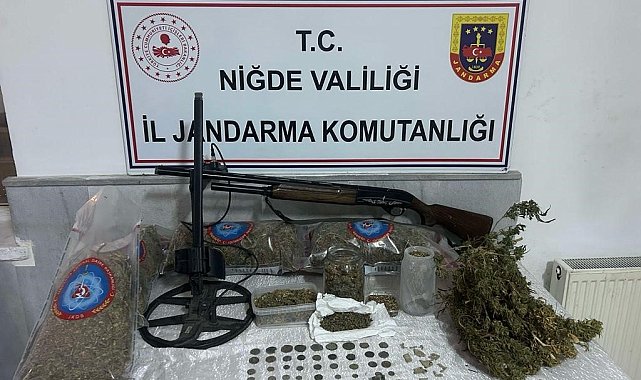 Niğde'de jandarma ekiplerinden tarihi eser operasyonu