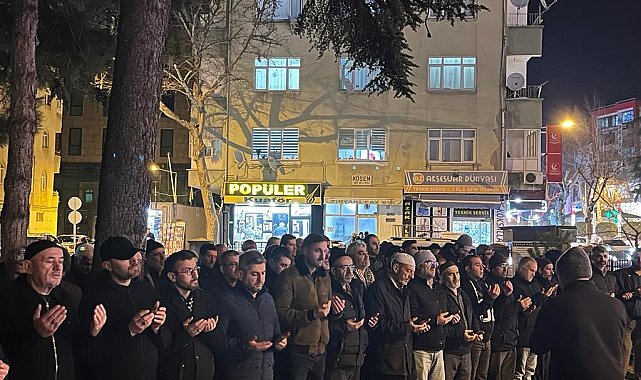 Niğde'de Şeyh Salih Aruri ve Filistinli Müslümanlar için gıyabi cenaze namazı kılındı