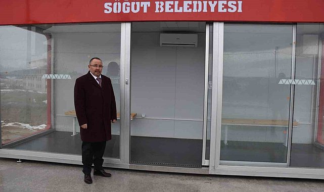 O ilçeye ilk akıllı durak yerleştirildi