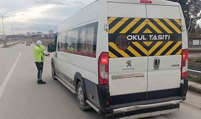 Okul servis araçlarına polis denetimi