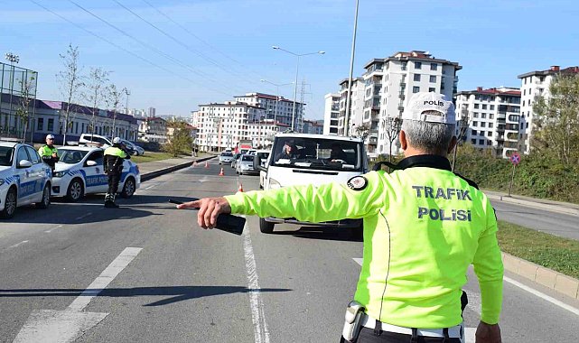 Ordu'da bir haftada 13 binden fazla araç denetlendi