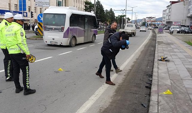 Ordu'da ticari taksinin çarptığı 2 kadın ağır yaralandı