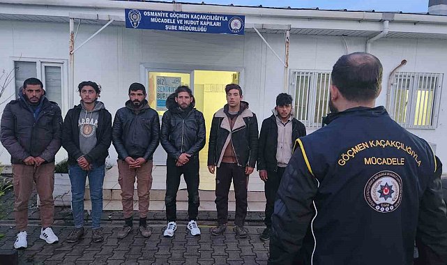 Osmaniye'de 6 kaçak göçmen yakalandı, 1 organizatör tutuklandı