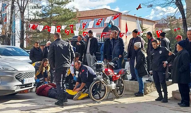 Otomobil ile motosiklet çarpıştı: 1 yaralı