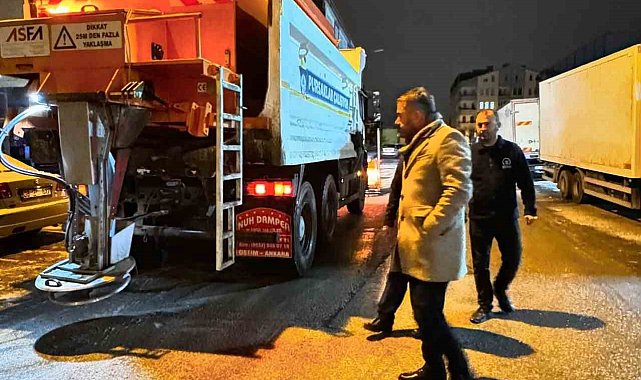 Pursaklar Belediyesinden buzlanmaya karşı önlem