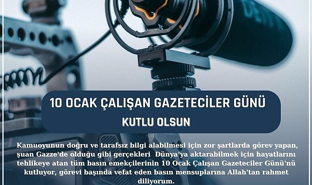 Rektör Savaş, 10 Ocak Çalışan Gazeteciler Günü mesajı yayınladı