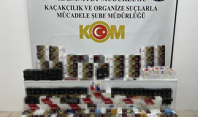 Samsun'da 19 bin 900 adet makaron ele geçirildi