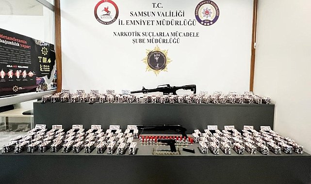 Samsun'da 25 bin 357 adet sentetik ecza ele geçirildi: 1 gözaltı