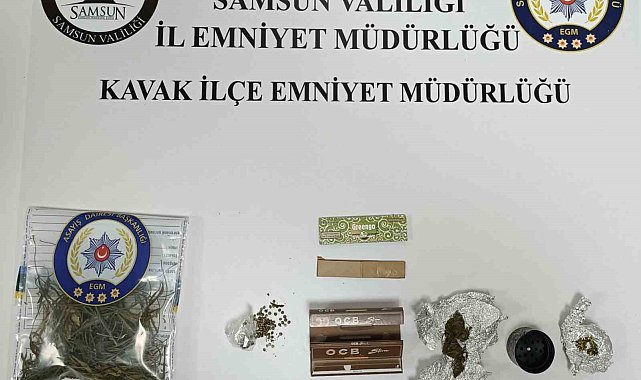 Samsun'da bir kişi uyuşturucuyla yakalandı