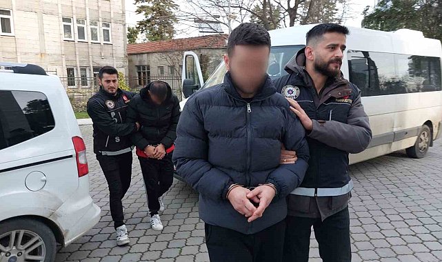 Samsun'da eroinle yakalanan 3 kişi adliyede