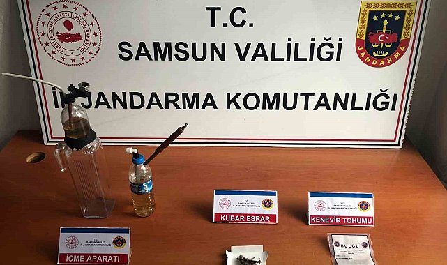 Samsun'da jandarmadan uyuşturucu operasyonu