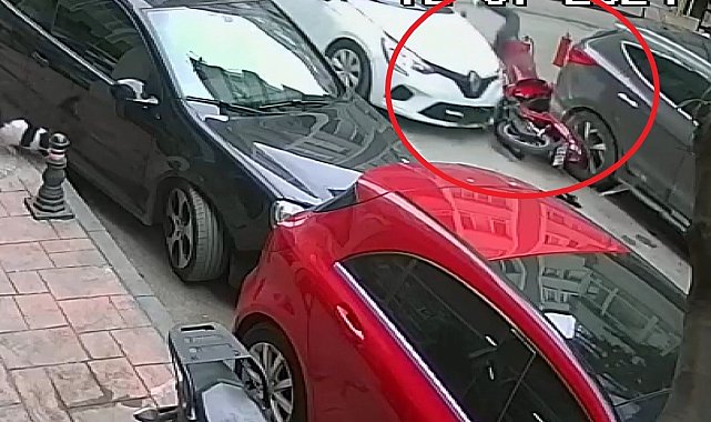 Samsun'da kaza kamerada