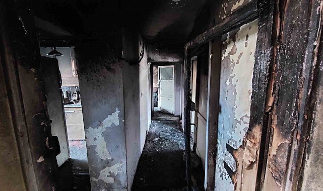 Samsun'da yangında 1 kişi hastanelik oldu