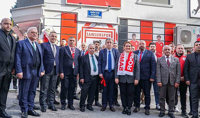 Samsunspor efsanesi Emin Kar'ın ismi sokağa verildi