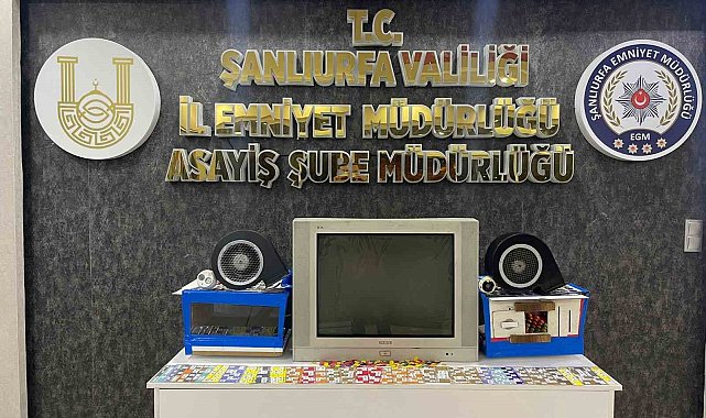 Şanlıurfa'da kumar operasyonu