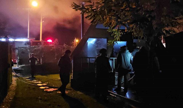 Sapanca'da bungalov ev alevlere teslim oldu