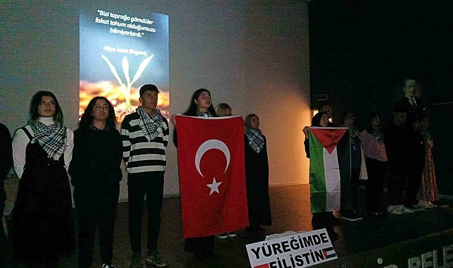 Sarıgöl'de 'Yüreğimde Filistin' programı düzenlendi