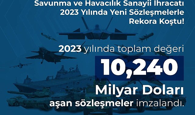 Savunma sanayide 2023 yılında 10,24 milyar doları aşan sözleşmeler imzalandı