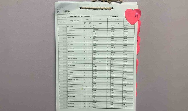 Seçmen listeleri muhtarlıklara asıldı