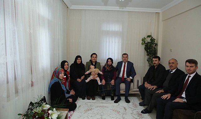 Şehit ailelerine ziyaretler devam ediyor