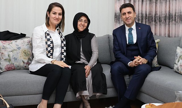 Şehit eşini yalnız bırakmadılar