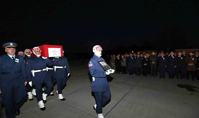 Şehit Muhammed Tunahan Evcin'in naaşı Eskişehir'e getirildi