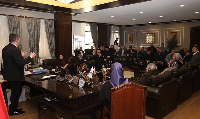 Şehit yakınları ve gazilerden Pursaklar Belediye Başkanı Çetin'e ziyaret