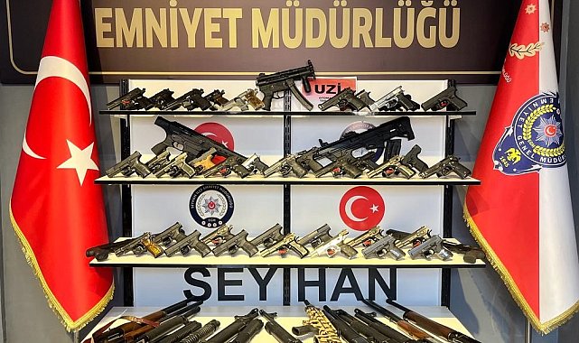 Seyhan'da 60 ruhsatsız silah ele geçirildi, 10 kişi tutuklandı