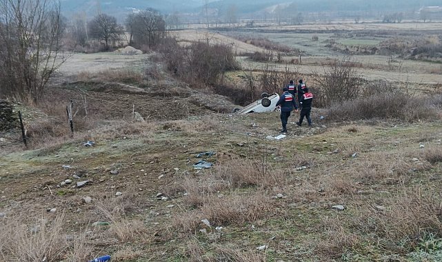 Sinop'ta otomobil takla attı: 1 yaralı