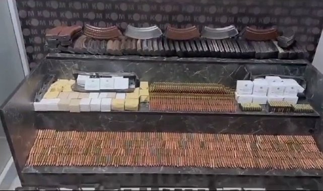 Şırnak'ta bir iş yerinde cephanelik ele geçirildi
