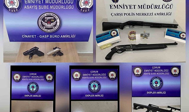 Şok uygulamada silah ve uyuşturucu madde ele geçirildi