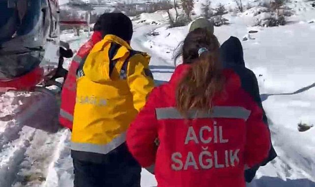 Solunum sıkıntısı çeken çocuk helikopterle hastaneye ulaştırıldı
