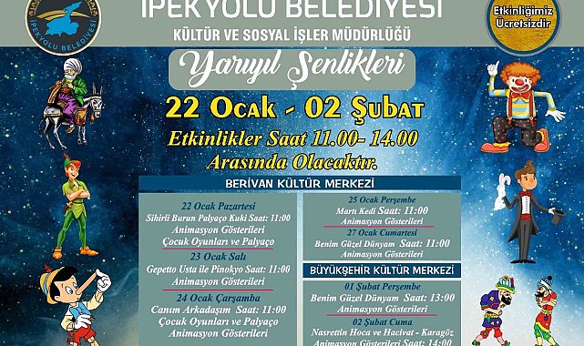 Sömestr tatilinin keyfi İpekyolu'nda yaşanacak