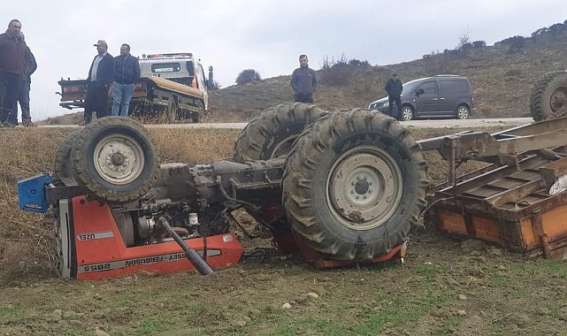 Sungurlu'da traktör devrildi: 1 yaralı