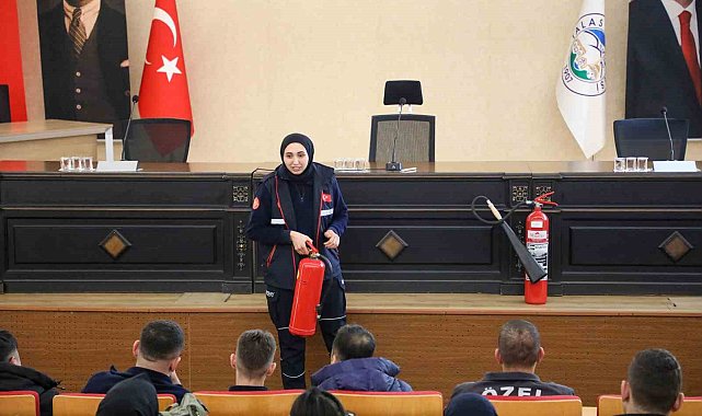 Talas personeline yangın eğitimi