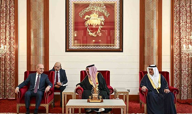 TBMM Başkanı Kurtulmuş, Bahreyn Kralı Al Khalifa ile görüştü