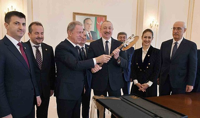 TBMM Milli Savunma Komisyonu Başkanı Akar, Aliyev tarafından kabul edildi