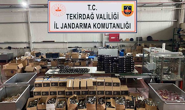 Tekirdağ'da 2 tona yakın nargile tütünü ele geçirildi