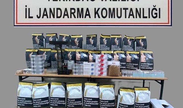 Tekirdağ'da kaçak tütün operasyonu